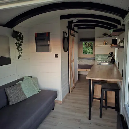 אתר קמפינג Roulotte - Tiny House De La Ferme De La Cheveche Fosses-La-Ville